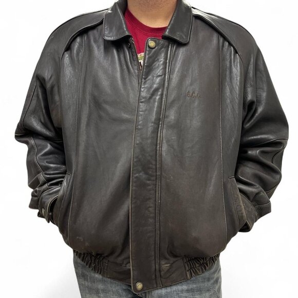 Excelled Other - Not For Sale Excelled XL Brown leather bomber jacket with Quilted Interior
